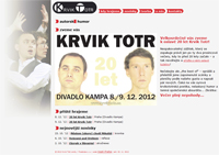 plakát k inscenaci Otevíráme web (po letech)