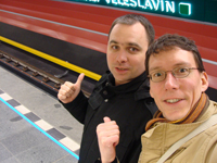 plakát k inscenaci Jsme v metrůůů