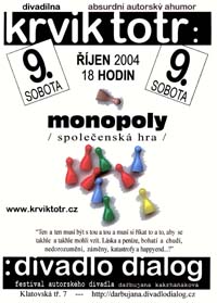 plakát k inscenaci Monopoly