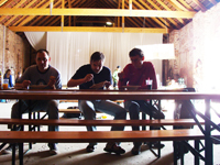 5. září 2015 | Oběd pro umělce v Knížecí stodole, místě činu | Foto Petr Jediný Novotný
